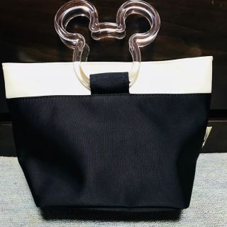 ディズニー(Disney)の♣Disney プラスチックミッキーハンドル bag ☆かんたんラクマパック(ハンドバッグ)