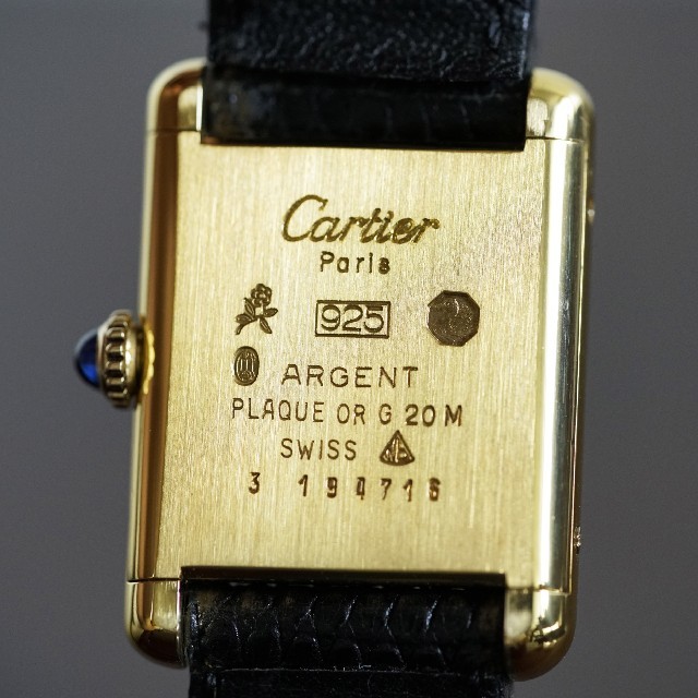 Cartier ブラック 手巻き SM Cartierの通販 by debussy17 collection｜カルティエならラクマ - 専用 美品 カルティエ マスト タンク 安いお得