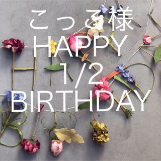 こっこ様 HAPPY 1/2 BIRTHDAY 11日までに発送(ガーランド)