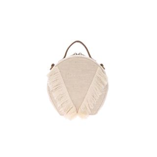 アリシアスタン(ALEXIA STAM)のALEXIA STAM V Fringe Round Bag Ivory(ショルダーバッグ)