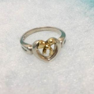 ティファニー(Tiffany & Co.)のティファニー　ハート♥️&リボン🎀　リング(リング(指輪))