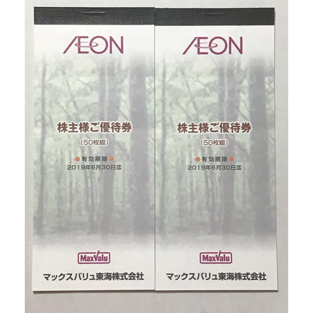 AEON(イオン)のマックスバリュ株主優待券10,000円分☆クリックポスト発送 チケットの優待券/割引券(ショッピング)の商品写真