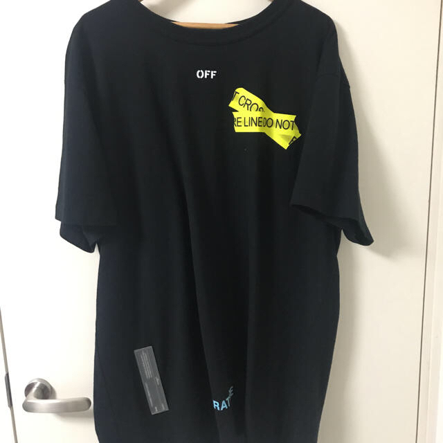 Off-White ファイヤーテープtee