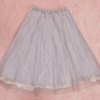 ノエラ(Noela)の【美品】Noela レースチュールスカート(ひざ丈スカート)