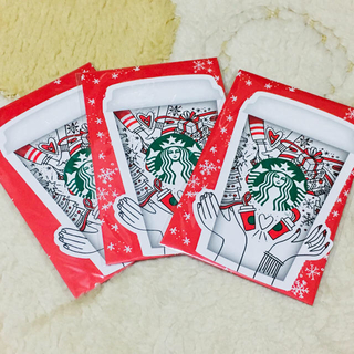 スターバックスコーヒー(Starbucks Coffee)のスタバ★グリーティングカード（3枚セット）(カード/レター/ラッピング)