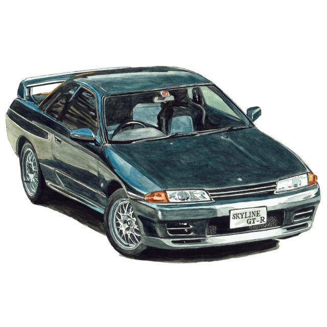 NC-500 GT-R/GT-R R32限定版画 直筆サイン額装●作家 平右ヱ門