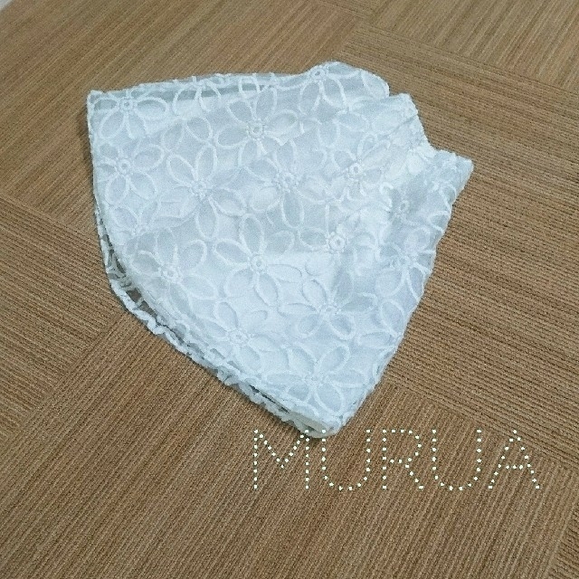 MURUA(ムルーア)のMURUA フラワー オーガンジー スカート レディースのスカート(ミニスカート)の商品写真