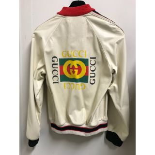 グッチ(Gucci)の{値下げ} Gucci - SS18新作 レザージャケット(ホワイト)(レザージャケット)