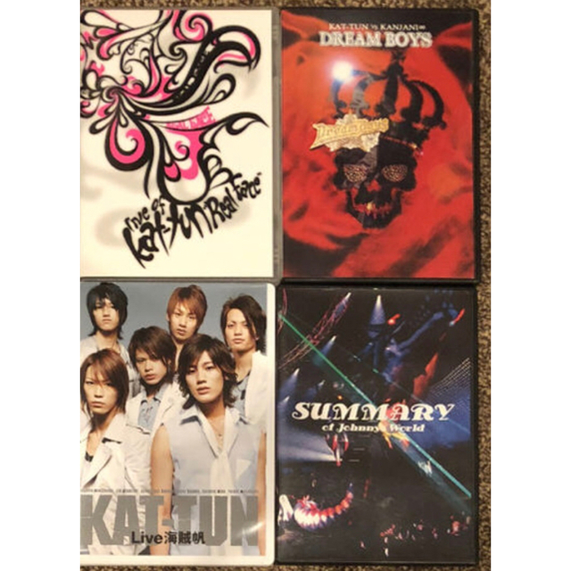 Johnny's(ジャニーズ)のKAT-TUN DVD 4枚セット エンタメ/ホビーのタレントグッズ(アイドルグッズ)の商品写真