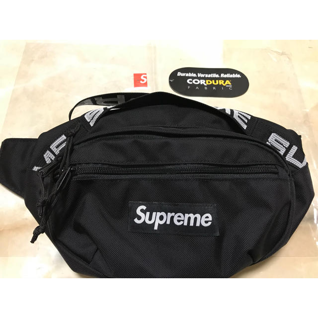 Supreme 18ss Waist Bag ウエストバッグ Black