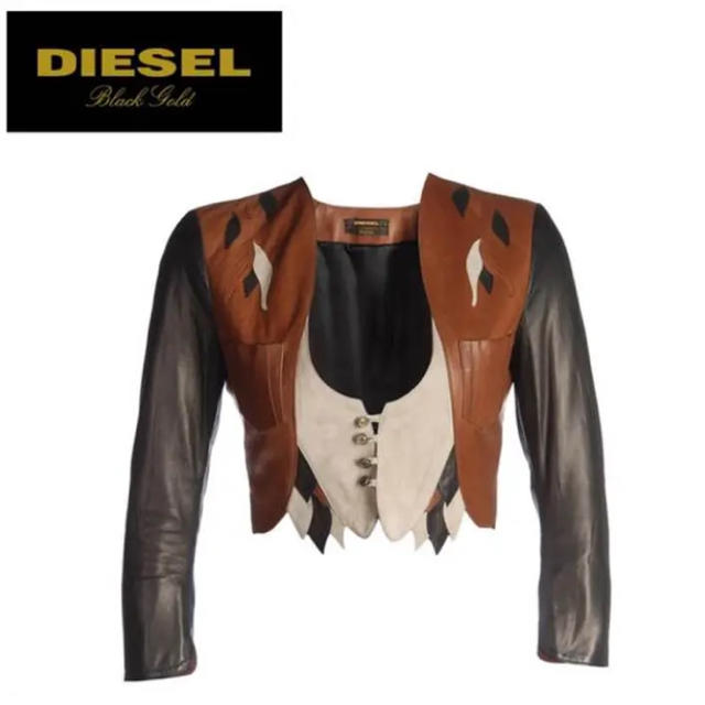 DIESEL(ディーゼル)の定価9万 DIESEL ライダース 羊革 レディースのジャケット/アウター(ライダースジャケット)の商品写真