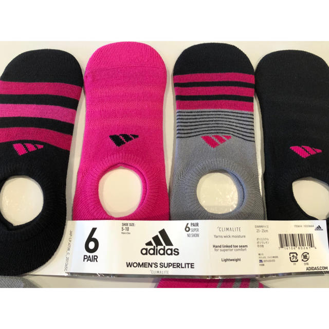 adidas(アディダス)のadidas レディース用靴下【6足セット】 レディースのレッグウェア(ソックス)の商品写真