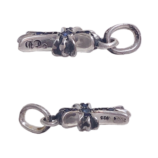 Chrome Hearts(クロムハーツ)のクロムハーツ　ブルーサファイヤ ベビーファット 美品【中古】 メンズのアクセサリー(ネックレス)の商品写真