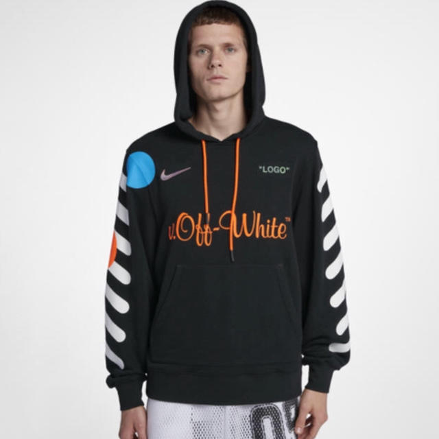 NIKE × off-white Hoody Lサイズ オフホワイト パーカーパーカー