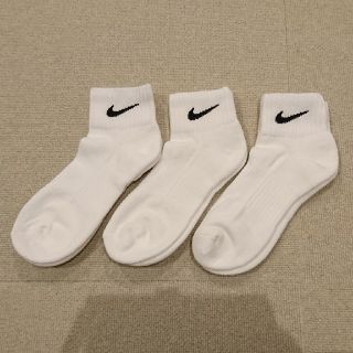 ナイキ(NIKE)の25～27㎝  NIKE靴下  3足  ホワイト 🏷️なし(ソックス)