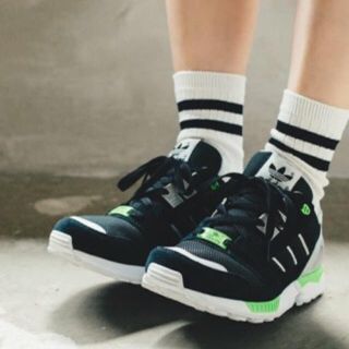 美品23adidas アディダス ZX500 OG ブラック 黒 955