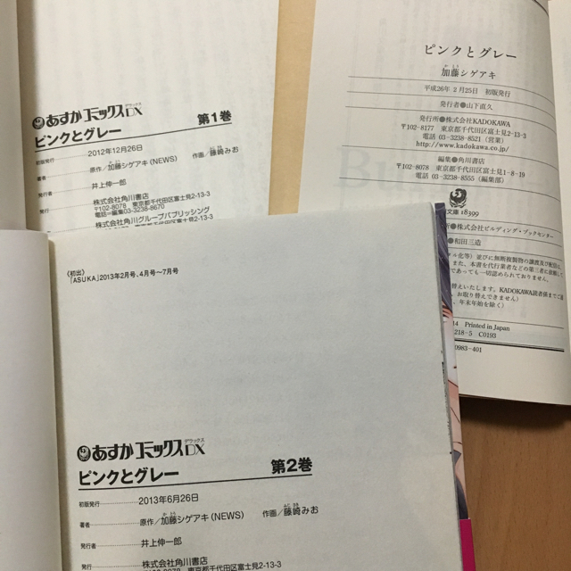 加藤シゲアキ ピンクとグレー 3冊セット エンタメ/ホビーのタレントグッズ(アイドルグッズ)の商品写真