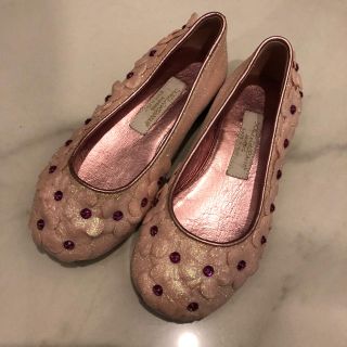 ドルチェアンドガッバーナ(DOLCE&GABBANA)のドルチェ&ガッバーナ DG キッズ バレエシューズ 24(フラットシューズ)