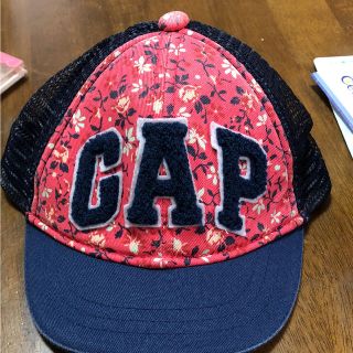 ギャップキッズ(GAP Kids)のGAPkids キャップ S M ピンク 小花柄 帽子(帽子)