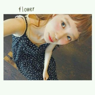 フラワー(flower)のflower(ドットロンパース)(サロペット/オーバーオール)