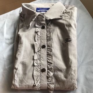 バーバリーブルーレーベル(BURBERRY BLUE LABEL)のBURBERRY BLUE LABEL チェックフリルシャツ(シャツ/ブラウス(長袖/七分))