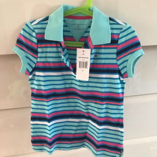 トミーヒルフィガー(TOMMY HILFIGER)の【新品】女の子 ポロシャツ120(Tシャツ/カットソー)