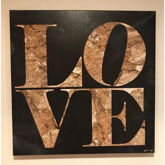 Oliver Galオリバーガル LOVE(黒xゴールド)アートボード Oliver Galオリバーガル LOVE(黒xゴールド)アートボード