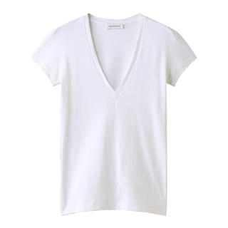 マディソンブルー(MADISONBLUE)のMADISONBLUE deep V T-sh 白 01サイズ(Tシャツ(半袖/袖なし))