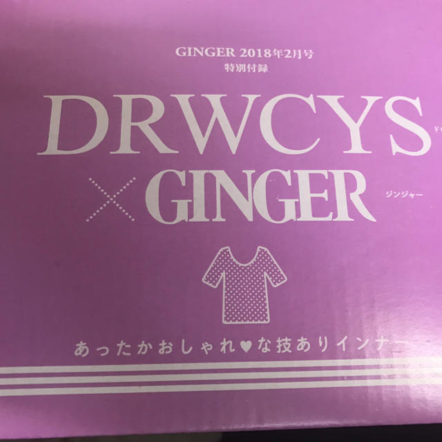 DRWCYS(ドロシーズ)のGINGER 付録 2018年2月号 レディースの下着/アンダーウェア(アンダーシャツ/防寒インナー)の商品写真