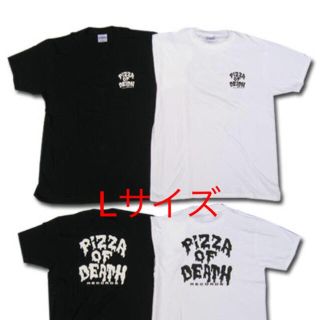 ハイスタンダード(HIGH!STANDARD)のPIZZA OF DEATH Tシャツ 白 黒 新品 Lサイズ(ミュージシャン)