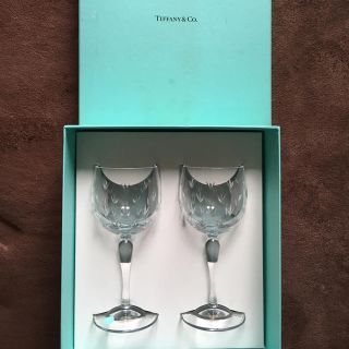 ティファニー(Tiffany & Co.)の未使用Tiffanyティファニーペアワイングラス(グラス/カップ)