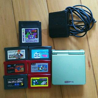 ゲームボーイアドバンス(ゲームボーイアドバンス)のたかちゃん樣専用 ゲームボーイアドバンス sp 本体＋ソフト7個セット(携帯用ゲーム機本体)