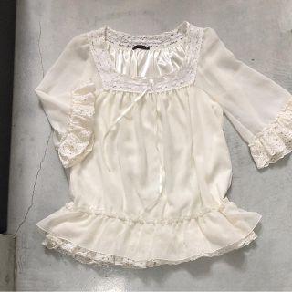 イング(INGNI)のINGNI♡ゆったりシフォントップス(カットソー(半袖/袖なし))