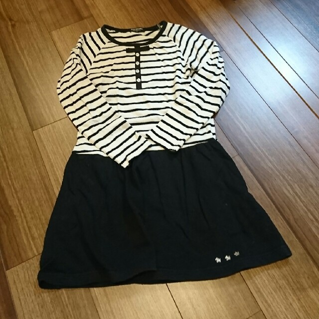 pom ponette(ポンポネット)のpom ponette 長袖ワンピース 140センチ キッズ/ベビー/マタニティのキッズ服女の子用(90cm~)(ワンピース)の商品写真