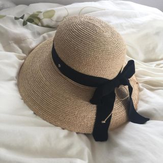 👒ヘレンカミンスキー👒ニューポート ワイドブリム 黒リボン