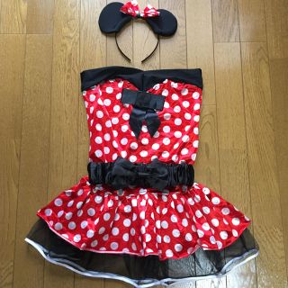 ディズニー(Disney)のミニーちゃんコスプレ カチューシャ付き☆(衣装一式)