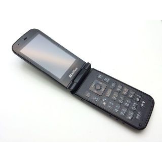 シャープ(SHARP)の中古◆202SHe　ブラック◆softbank ソフトバンクガラケー77(携帯電話本体)