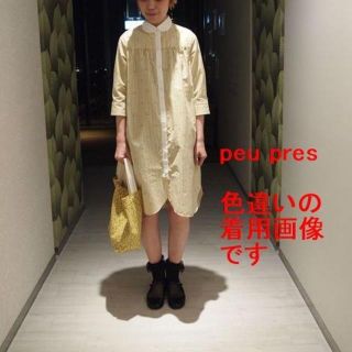 プープレ(peu pres)のゆみと様peu presプープレ子ブタシャツワンピース試着のみアトリエドゥサボン(ひざ丈ワンピース)