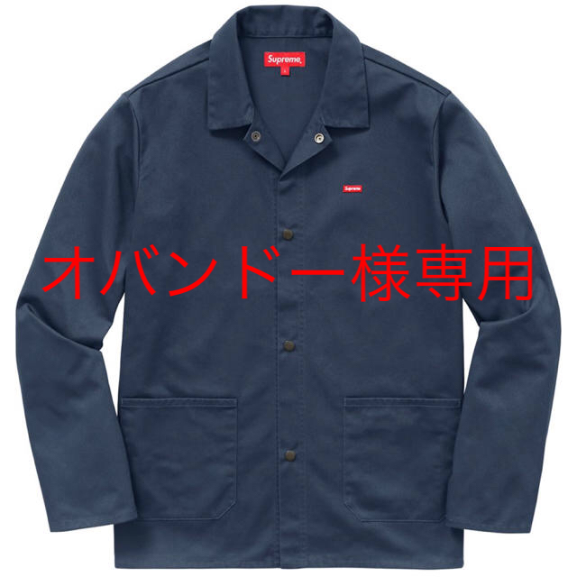 supreme shop jacket　17aw ネイビー