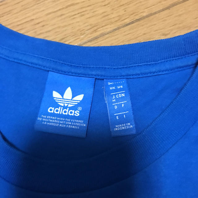 adidas(アディダス)のadidas tシャツ ブルー メンズのトップス(Tシャツ/カットソー(半袖/袖なし))の商品写真