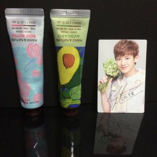 ネイチャーリパブリック(NATURE REPUBLIC)のEXOトレカ&ハンドクリーム2本(その他)