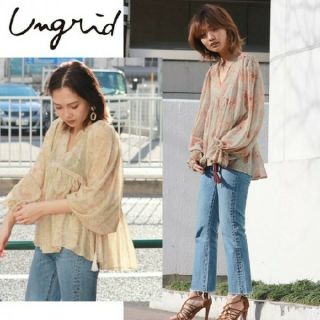 アングリッド(Ungrid)のアングリッド フラワープリント楊柳ブラウス(シャツ/ブラウス(長袖/七分))