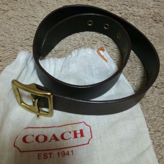 コーチ(COACH)の【値下げ】COACH ベルト ブラウン(ベルト)