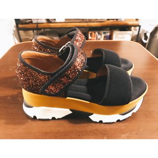 Marni - MARNI マルニ グリッターサンダル 38の通販 by shop｜マルニ