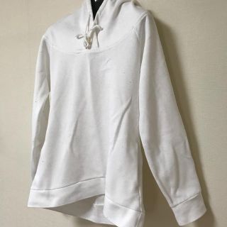 ドレスレイブ(DRESSLAVE)の【値下げ】DRESSLAVE 定番 白パーカー スリム デコルテ(パーカー)