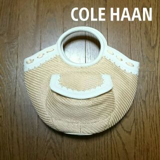 コールハーン(Cole Haan)のCOLE HAAN ☆ ホワイトレザー・カゴバッグ(ハンドバッグ)