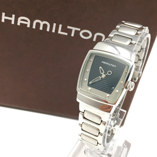 ハミルトン(Hamilton)のハミルトン 値引き可 電池交換済み 純正ベルト 純正ボックス付き 稼働品 美品 (腕時計)