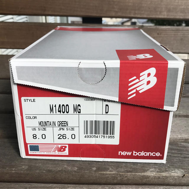 New Balance(ニューバランス)のニューバランス M1400 26.0cm MG マウンテングリーン メンズの靴/シューズ(スニーカー)の商品写真