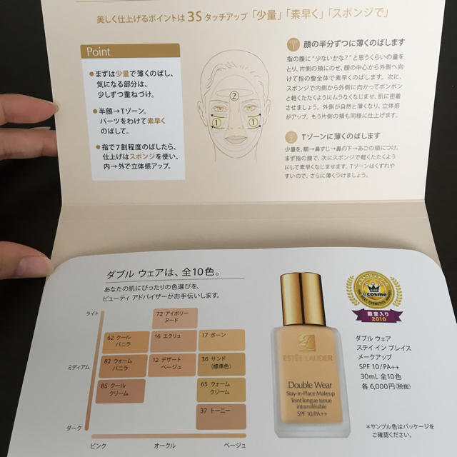 Estee Lauder(エスティローダー)の☆新品未使用☆ エスティーローダー ダブルウェア ファンデーション サンプル コスメ/美容のキット/セット(サンプル/トライアルキット)の商品写真