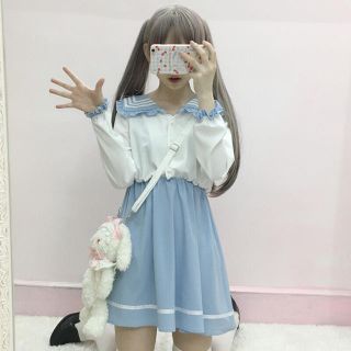 SALE‼️在庫処分‼️制服風ワンピース(ミニワンピース)